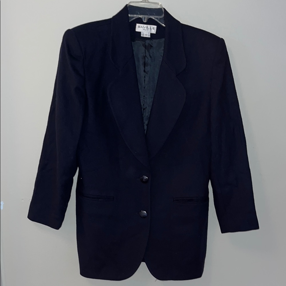 Saville Suit Vintage Black Women's Blazer - 8